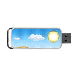 Grid Sky Course Texture Sun Portable USB Flash (One Side)