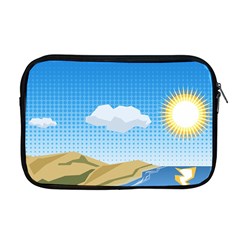 Grid Sky Course Texture Sun Apple MacBook Pro 17  Zipper Case