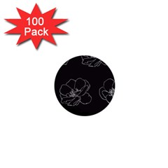 Rose Wild Seamless Pattern Flower 1  Mini Buttons (100 Pack)  by Nexatart