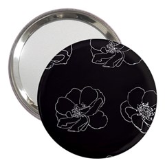 Rose Wild Seamless Pattern Flower 3  Handbag Mirrors