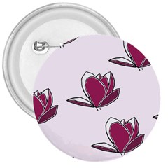 Magnolia Seamless Pattern Flower 3  Buttons