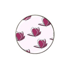 Magnolia Seamless Pattern Flower Hat Clip Ball Marker by Nexatart