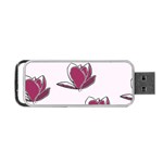 Magnolia Seamless Pattern Flower Portable USB Flash (Two Sides) Back