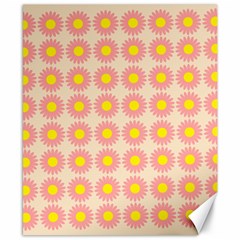 Pattern Flower Background Wallpaper Canvas 8  x 10 