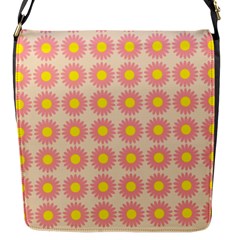 Pattern Flower Background Wallpaper Flap Messenger Bag (S)