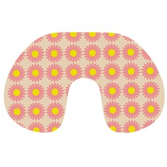 Pattern Flower Background Wallpaper Travel Neck Pillows