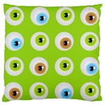 Eyes Background Structure Endless Standard Flano Cushion Case (Two Sides) Back