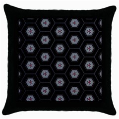 Mandala Calming Coloring Page Throw Pillow Case (black)