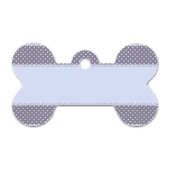 Blue Modern Dog Tag Bone (two Sides) by Nexatart