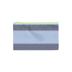 Blue Modern Cosmetic Bag (xs) by Nexatart