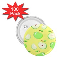 Apples Apple Pattern Vector Green 1.75  Buttons (100 pack) 