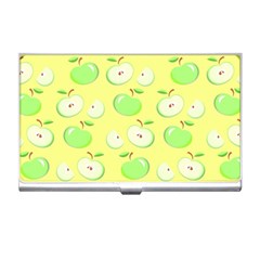 Apples Apple Pattern Vector Green Business Card Holders
