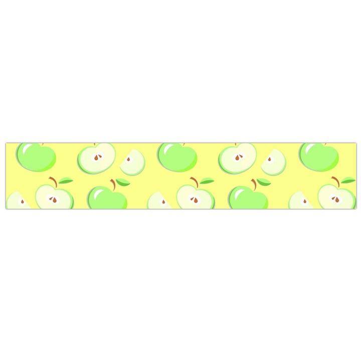 Apples Apple Pattern Vector Green Flano Scarf (Large)