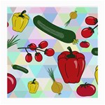 Vegetables Cucumber Tomato Medium Glasses Cloth (2-Side) Back