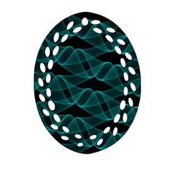 Pattern Vector Design Oval Filigree Ornament (two Sides)