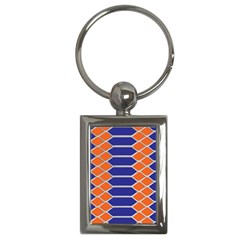 Pattern Design Modern Backdrop Key Chains (Rectangle) 