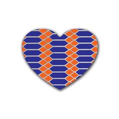 Pattern Design Modern Backdrop Heart Coaster (4 pack) 