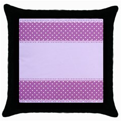 Purple Modern Throw Pillow Case (black) by Nexatart