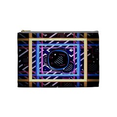 Abstract Sphere Room 3d Design Cosmetic Bag (medium)  by Nexatart