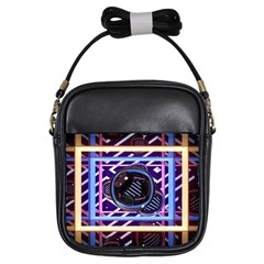 Abstract Sphere Room 3d Design Girls Sling Bags by Nexatart