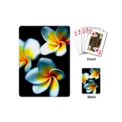 Flowers Black White Bunch Floral Playing Cards (Mini) 