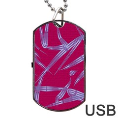 Background Vector Texture Pattern Dog Tag Usb Flash (two Sides)