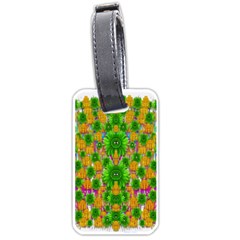 Jungle Love In Fantasy Landscape Of Freedom Peace Luggage Tags (one Side)  by pepitasart