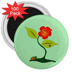 Plant And Flower 3  Magnets (100 Pack) by linceazul