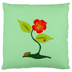 Plant And Flower Standard Flano Cushion Case (one Side) by linceazul