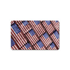 Usa Flag Grunge Pattern Magnet (name Card) by dflcprints