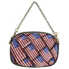 Usa Flag Grunge Pattern Chain Purses (two Sides)  by dflcprints