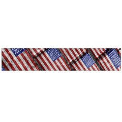 Usa Flag Grunge Pattern Flano Scarf (large) by dflcprintsclothing