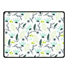 Hand Drawm Seamless Floral Pattern Double Sided Fleece Blanket (small)  by TastefulDesigns