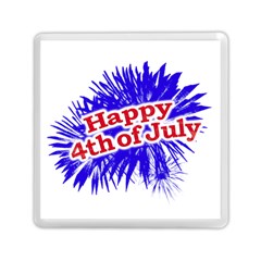 Happy 4th Of July Graphic Logo Memory Card Reader (square)  by dflcprints