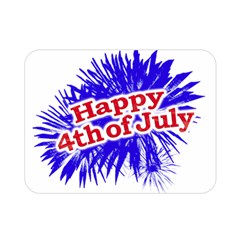Happy 4th Of July Graphic Logo Double Sided Flano Blanket (mini)  by dflcprints