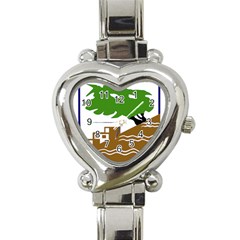 Coat Of Arms Of Holon  Heart Italian Charm Watch by abbeyz71