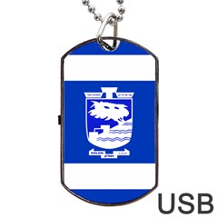 Flag Of Holon  Dog Tag Usb Flash (one Side) by abbeyz71