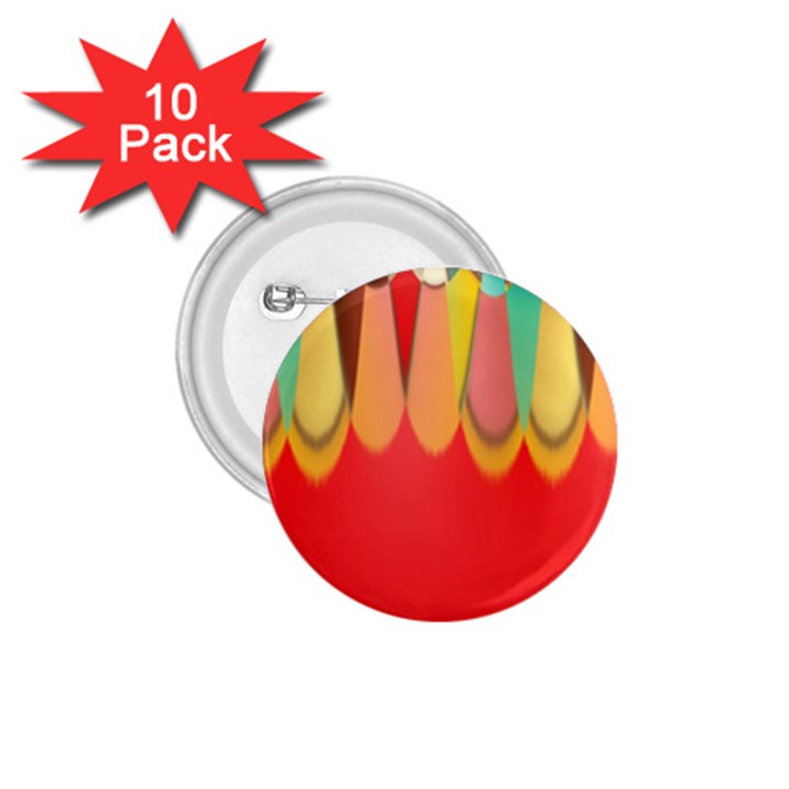 Colors On Red 1.75  Buttons (10 pack)