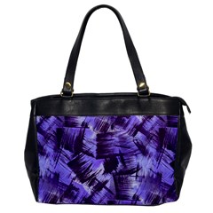 Purple Paint Strokes Office Handbags by KirstenStar