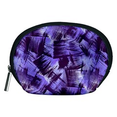 Purple Paint Strokes Accessory Pouches (medium)  by KirstenStar