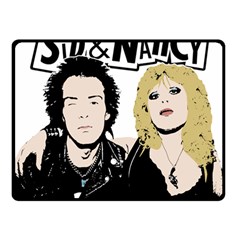 Sid And Nancy Fleece Blanket (small) by Valentinaart