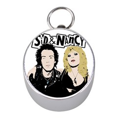 Sid And Nancy Mini Silver Compasses by Valentinaart