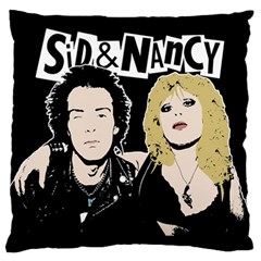 Sid And Nancy Large Flano Cushion Case (one Side) by Valentinaart