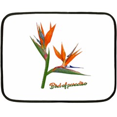 Bird Of Paradise Double Sided Fleece Blanket (mini)  by Valentinaart