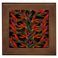 Bird Of Paradise Framed Tiles by Valentinaart