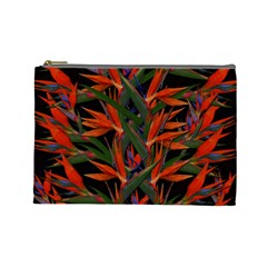 Bird Of Paradise Cosmetic Bag (large)  by Valentinaart