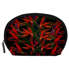 Bird Of Paradise Accessory Pouches (large)  by Valentinaart