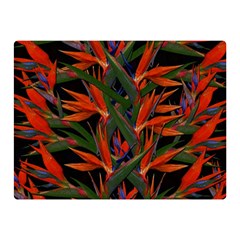 Bird Of Paradise Double Sided Flano Blanket (mini)  by Valentinaart