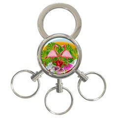 Flamingo 3-ring Key Chains by Valentinaart
