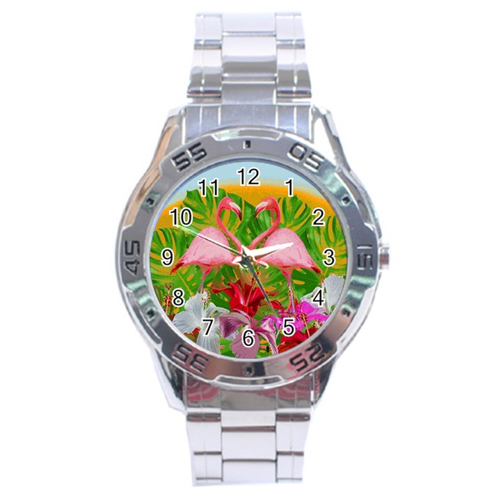 Flamingo Stainless Steel Analogue Watch